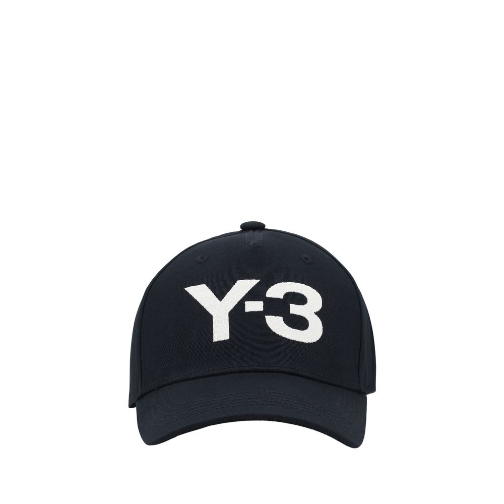 Y-3 Black Cotton Baseball Cap
