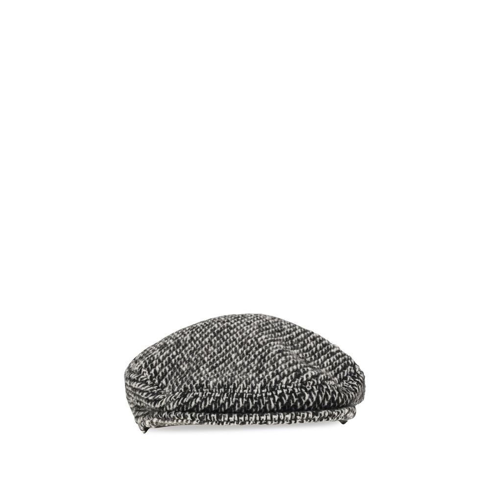 Dolce & Gabbana Multicolor Wool Flat Cap