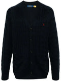 Polo Ralph Lauren logo-embroidered cable-knit cardigan