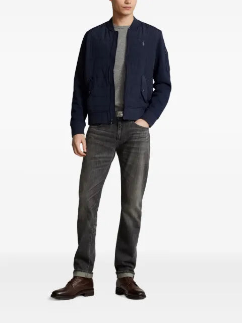 Polo Ralph Lauren panel-design zip-fastening bomber jacket