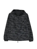 Emporio Armani logo-pattern reversible jacket