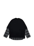 Comme des Garçons Homme layered check-print sweater