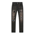Purple Brand Black Distressed Skinny Jeans
