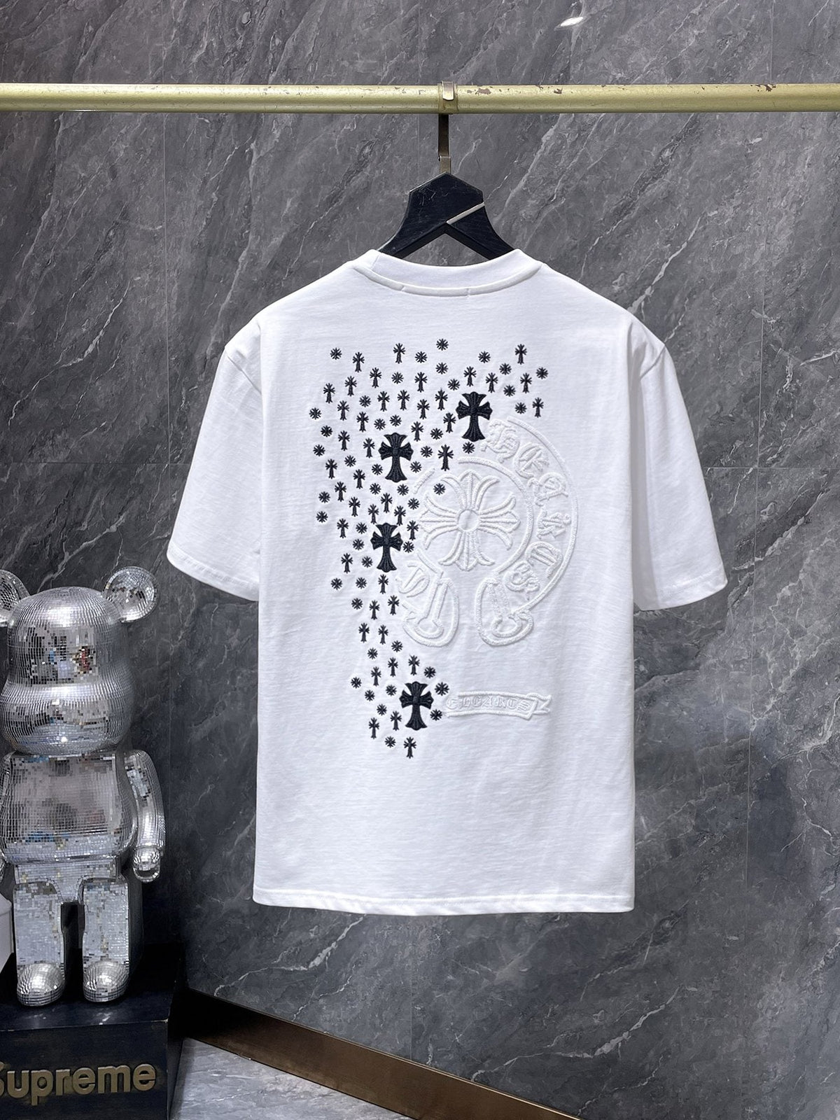 Chrome Hearts Cross Floral Graphic T-Shirt